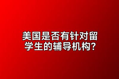 美国是否有针对留学生的辅导机构？