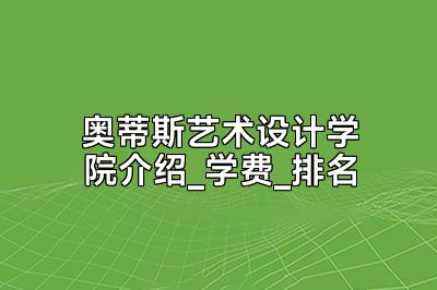 奥蒂斯艺术设计学院介绍_学费_排名