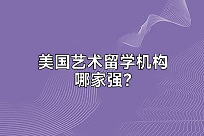 美国艺术留学机构哪家强？