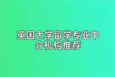 英国大学留学专业中介机构推荐