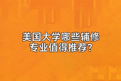 美国大学哪些辅修专业值得推荐？