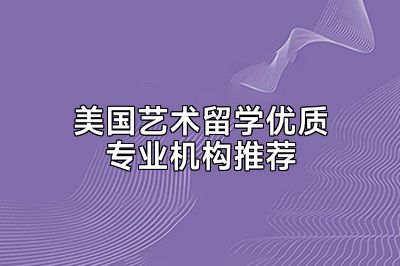 美国艺术留学优质专业机构推荐