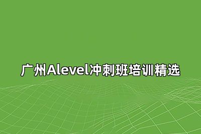 广州Alevel冲刺班培训精选